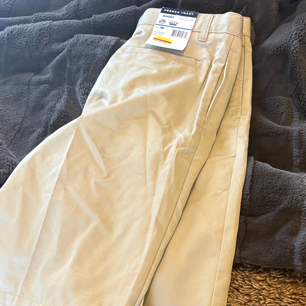 Tan Boys' Chino shorts new with tags